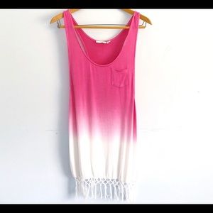 Lucy & Laurel Pink Ombré Bathing Suit Cover Up
